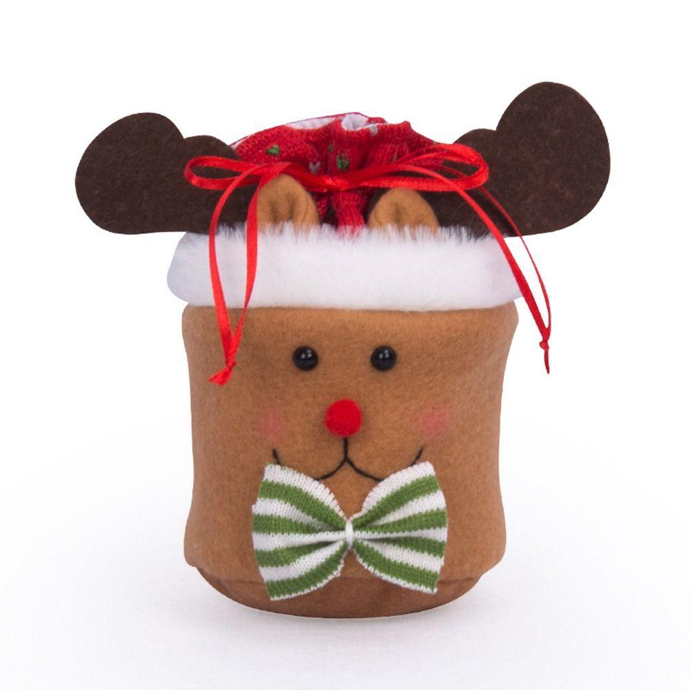 Kids Storage Bag Goodie Bags Wrapping Pouch Christmas Gift Bag Xmas Drawstring Bags Candy Bags