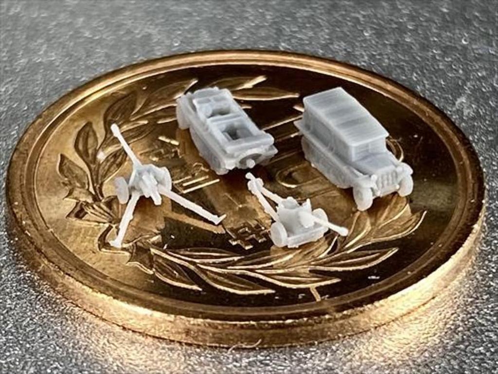 Tennstål 1700 Tysk PAK40 7,5 cm & Sd.Kfz.10 Sett Resin Kit FS-G19 (Kampkjøretøy)