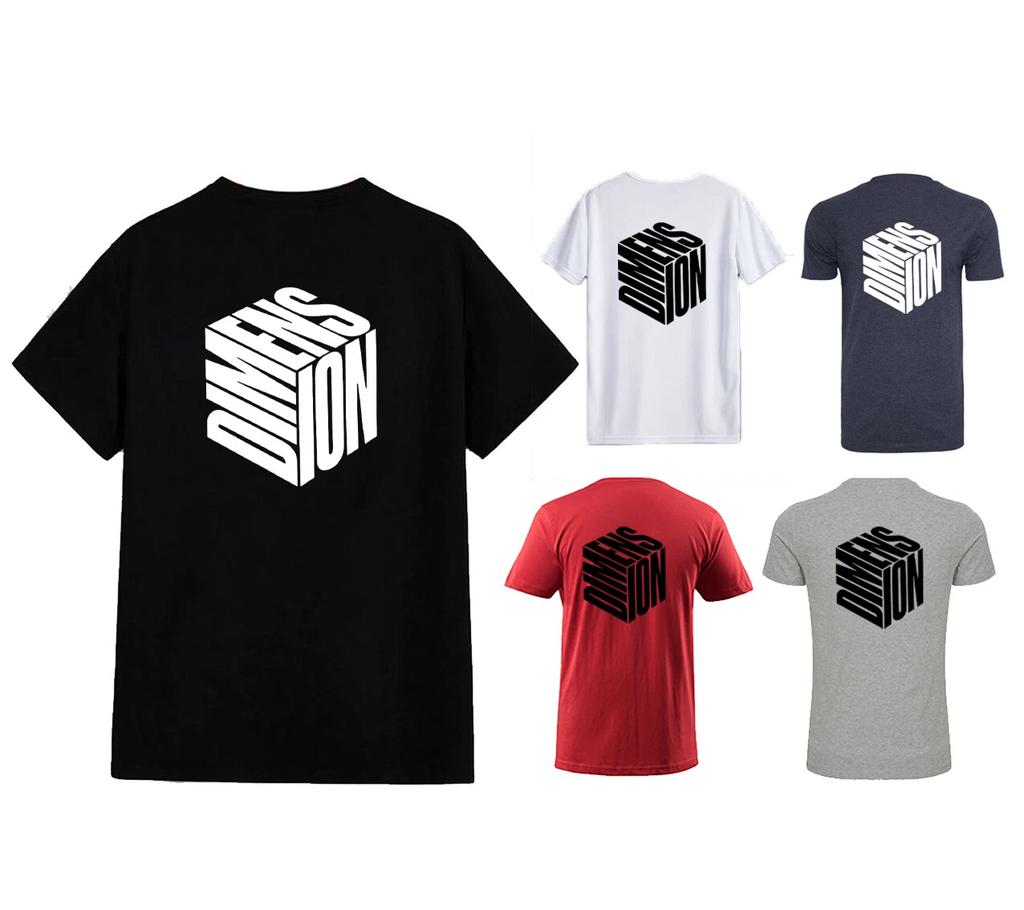 Unisex T-shirt - Dimension Cube - Summer Apparel Student Original Couple Text