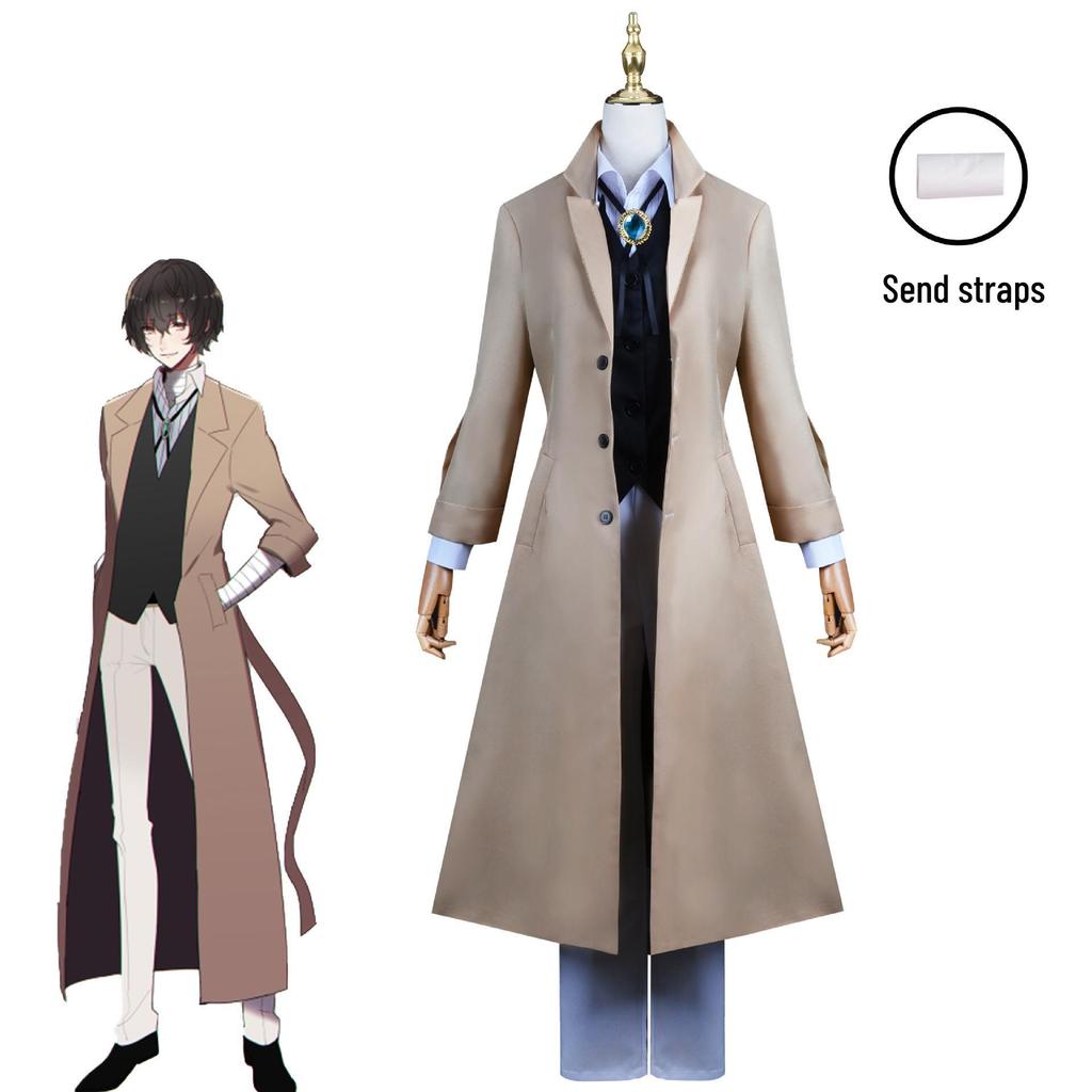Bungo Stray Dogs Yosano Akiko, Dazai Osamu, and Nakahara Chuuya Cosplay Costume Set