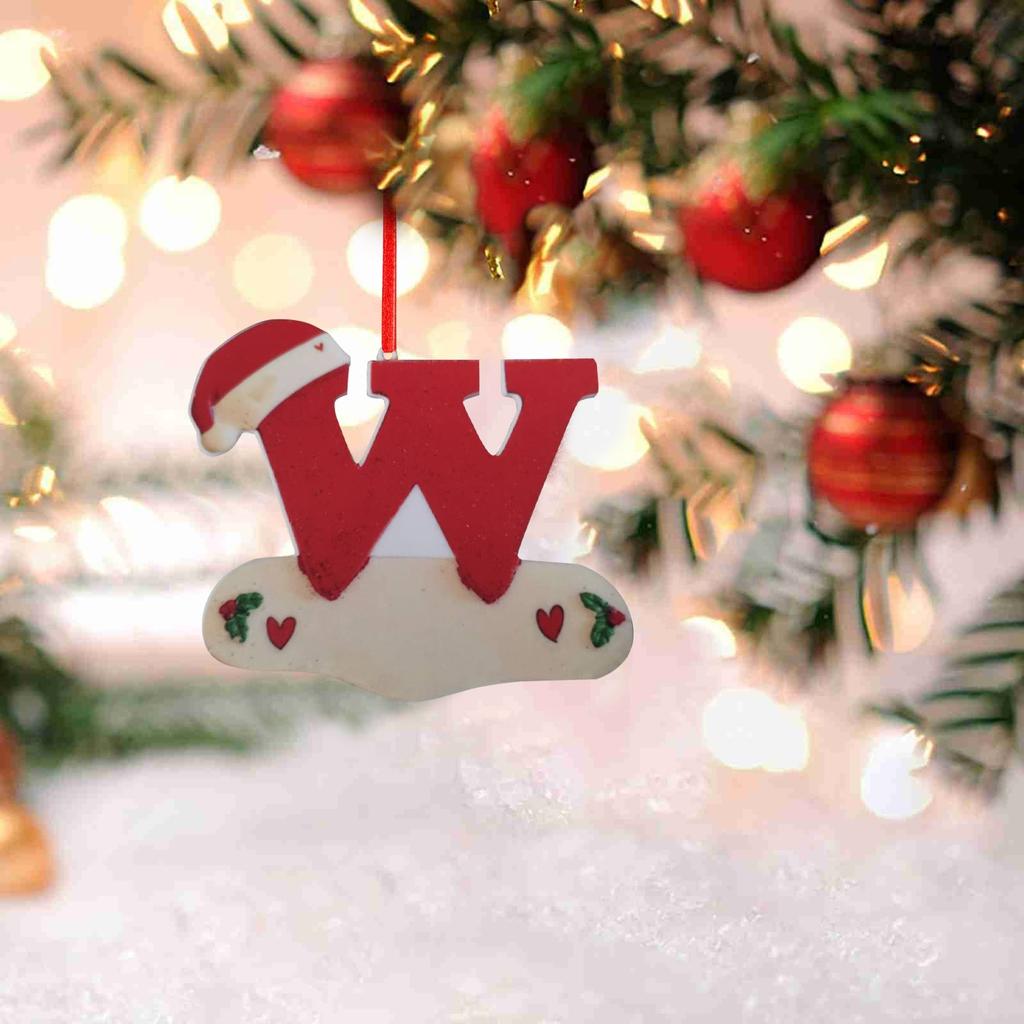 Christmas Tree Decoration Pendant Personalized Christmas 26 Letter Ornaments