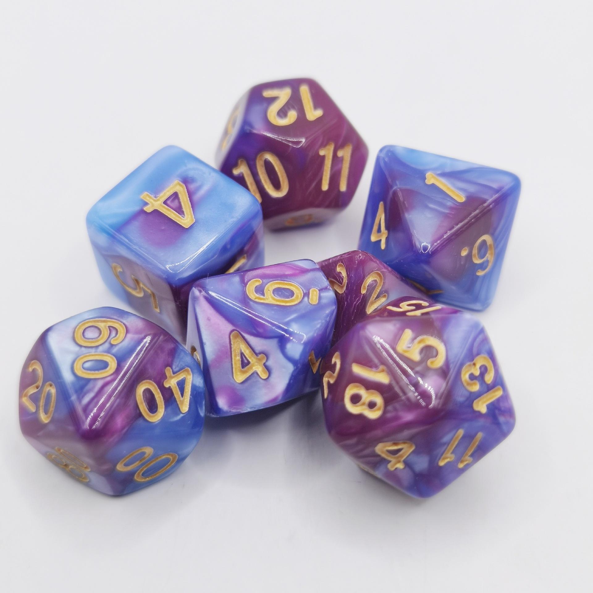 

Игра Dice DND Ролевая игра Mixing Colours Dice Set Портативные игрушки RPG TRPG Игры
