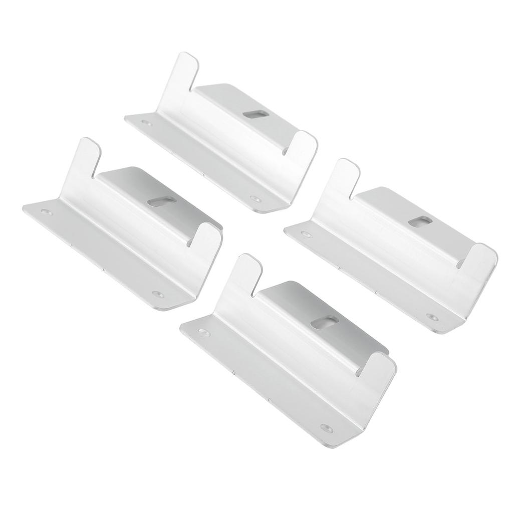 4Pcs Solar Panel Mounting Z Bracket Kit Off Gird Roof Installation Set for RV Yacht Flat Roof