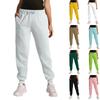 Pantaloni da tuta cargo da donna sport tinta unita coulisse tasca pantaloni casual