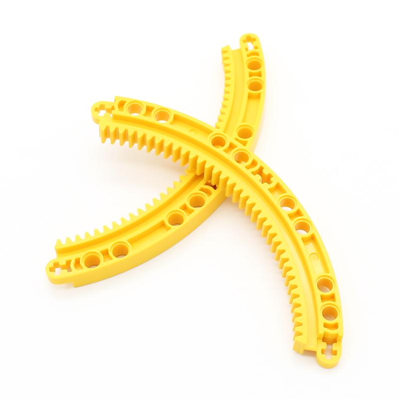 14pcs MOC 24111 High-Tech Gear Rack 11x11 Curved DIY Building Blocks Compatible with Classic Bricks