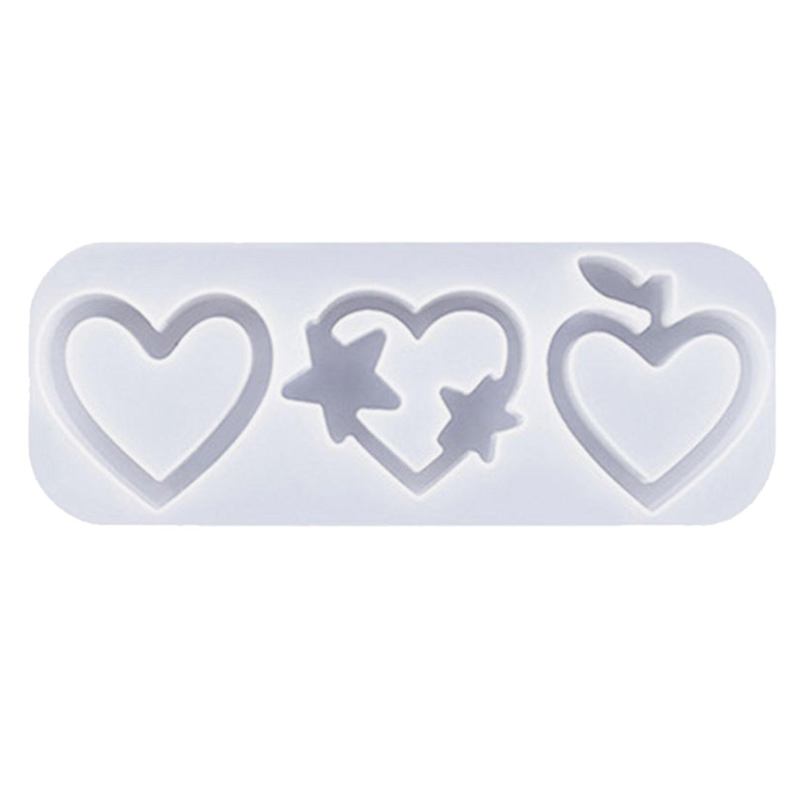 

Эпоксидная смола брелок силиконовая форма для кулонов в форме сердца любовь гибкая форма для изготовления брелоков украшения ручной работы 4