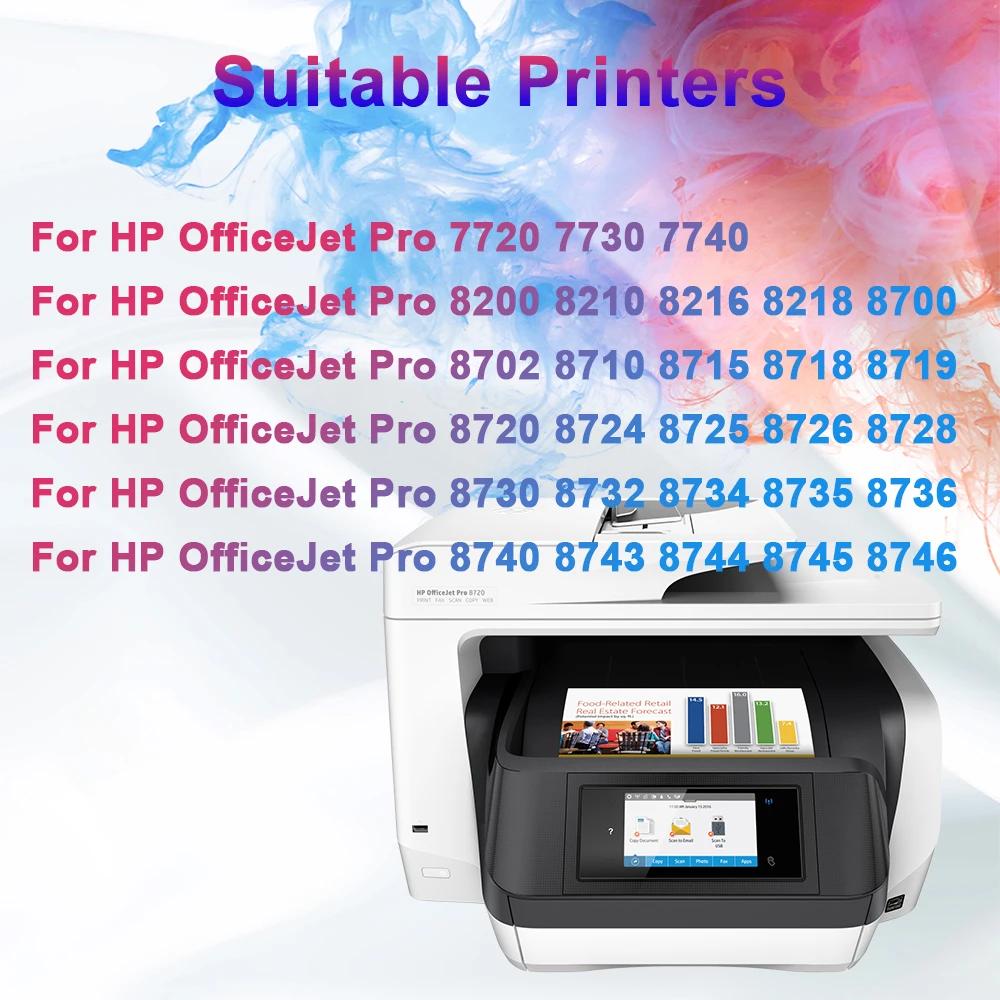 2025 ARC Chip 95U Refill CISS 952 953 954 955XL Cartridge Compatible For HP OfficeJet Pro 7740 8710 8715 8720 8730 8210 Printer