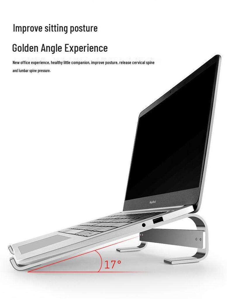 Portable Aluminum Laptop Stand with Cooling Support