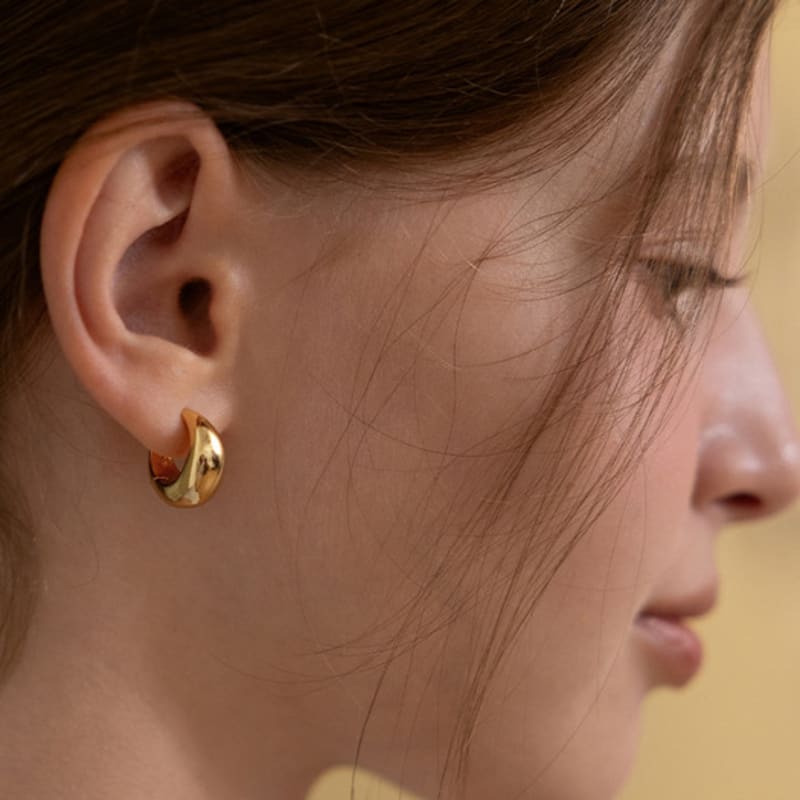 Tatiana Plump Volume Hoop Earrings EC3227 Size L