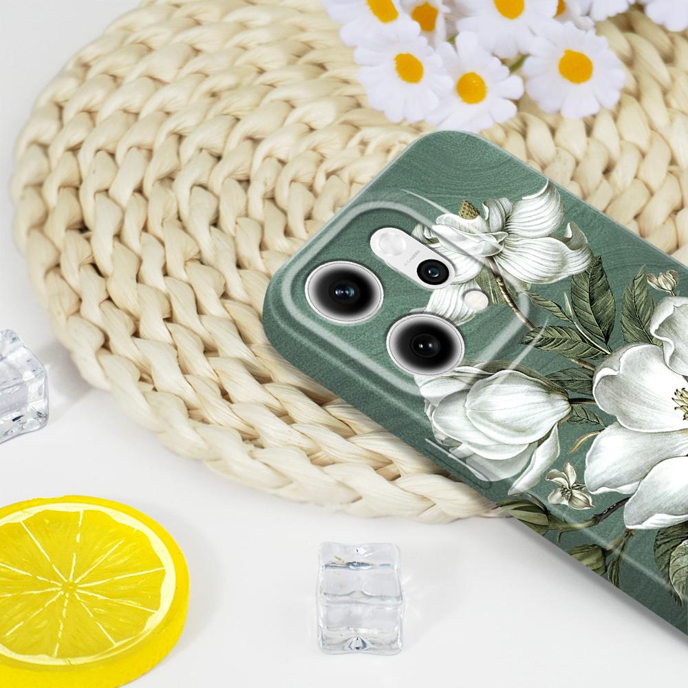 Gorgeous Magnolia Phone Case For OPPO Reno 14 14F 13 13F 12 12F 11 11F 10 8 8Z 8T 7 7Z Pro 4G 5G Film Hard Cover