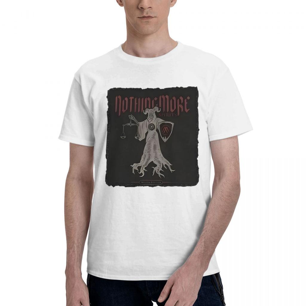 NOTHING MORE Band 100 Cotton Casual Breathable Confortable Men Top Football Shirts 2025 Mens Wear