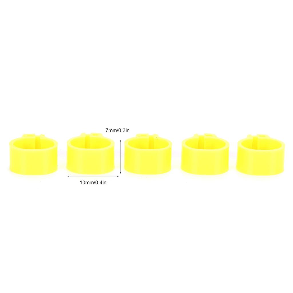 200Pcs 10mm Pigeons No Word Leg   Poultry Foot Clip Identification   Birds Supplies