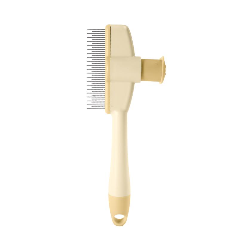 

Кошачья Массажная Щетка для Груминга Расческа для Питомца Профессиональная Распутывающая Удаление Шерсти Прочная Расческа для Котенка жёлтый