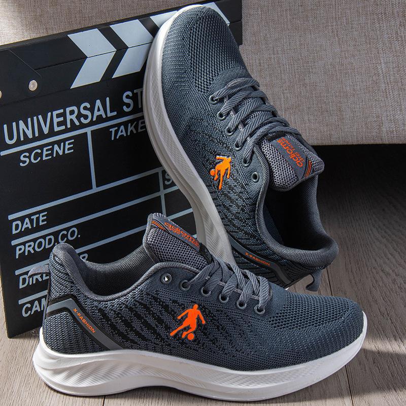 Shoes men's 2025 spring new fly-woven mesh breathable single shoes foreign trade soft sole comfortable casual shoes men's shoes