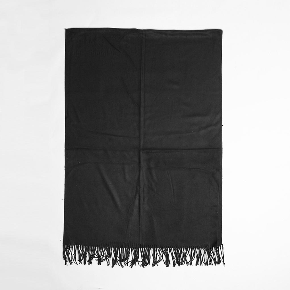 Cashmere Basic Muffler (Black) Fashion Winter Scarf