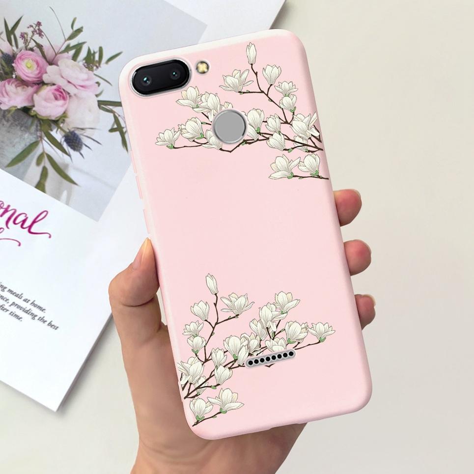 For Cover Xiaomi Redmi 6 6A 6Pro Bumper Shell Fashion Stylish Design Phone Cover For Redmi6 Redmi6a Soft Liquid Silicone Fundas
