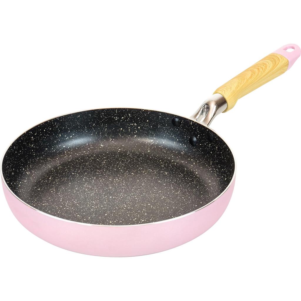 Wahei Freiz Frying Pan 26cm Pink, Perfect for Beginners, Home Cooking, 100,000 Abrasion Resistance Tested, Daikin Silkware EL Marble Coat, IHGas