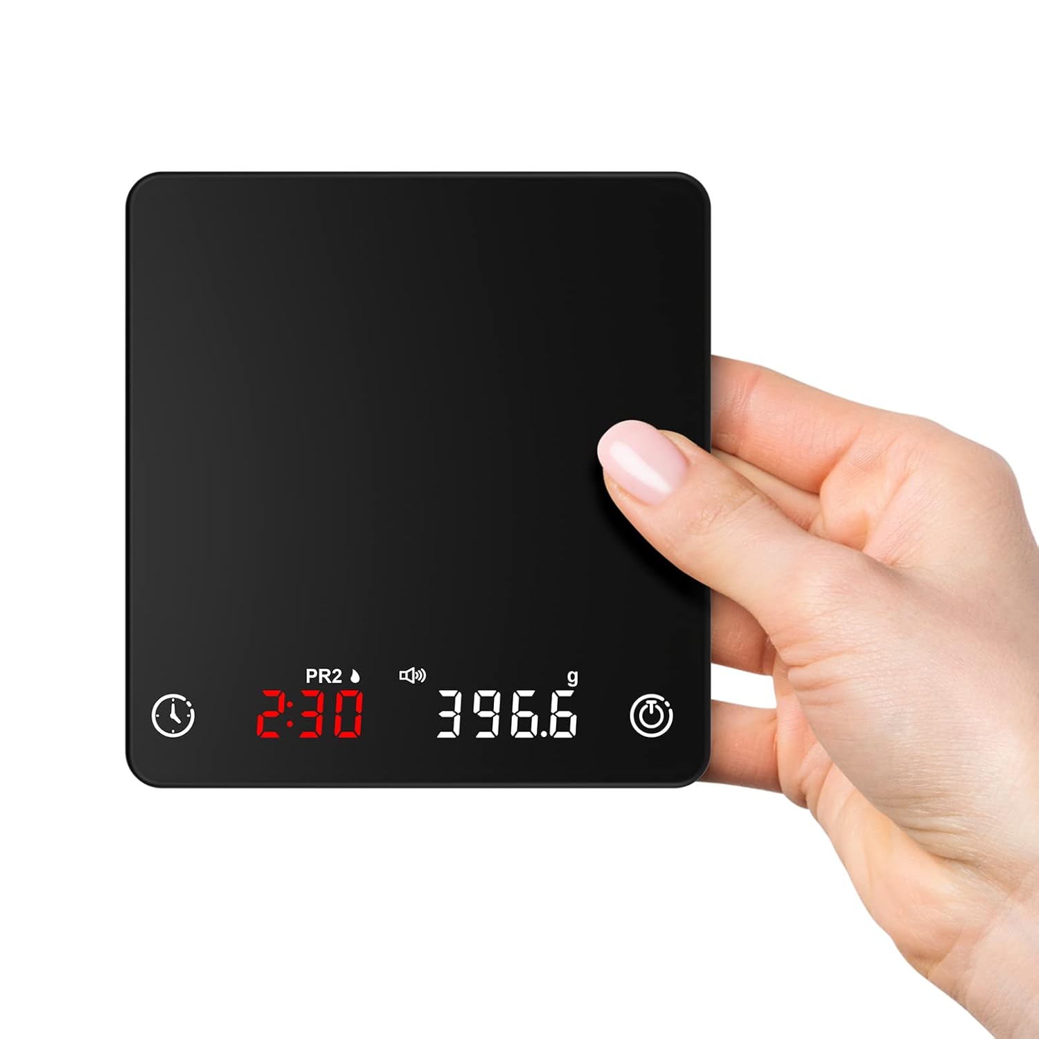 Coffee Scale, Espresso Scale,Weigh Digital Coffee Scale with Timer, 2kg/0.1g High Precision Pour Over Hand Drip Scale Weighing Instrument Auto