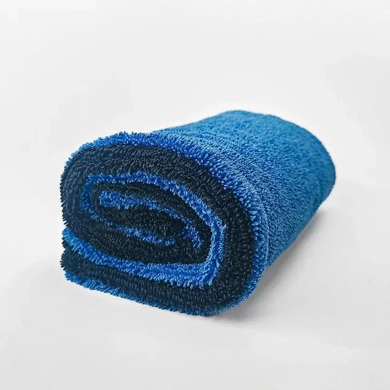 Ręcznik do osuszania samochodu Super chłonny i nie rysujący 1400GSM z pętelką typu twist Mikrofibra Duży Dwustronny do detailingu samochodowego Ścierka