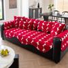 Special-shaped Irregular Sofa Cushions, Festive Red Straight Row, A Whole Sofa Cover, Cloth Towel, Cushion Cover, Universal for All Seasons