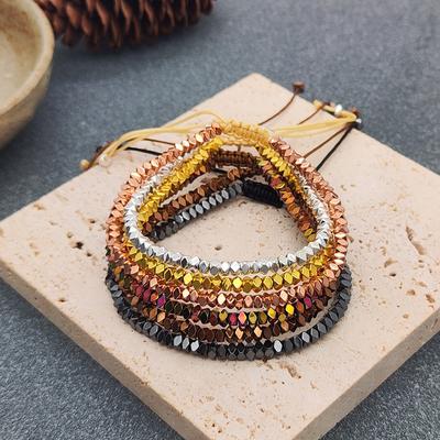 Noua moda minimalista lucrata manual Boho bratara piatra hematit margele bratara bijuterii cadou prietenie femei accesorii