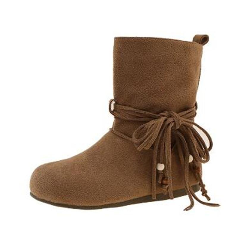 

Fashion 2025 Luxury Winter Shoes Women Boots Casual Lightweight Ankle Boots Plus Size Comfortable Soft Bottom Flats Women Botas De Mujer 35 верблюд