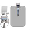 Fogl Shower Mirror 11inX7.48in AntiFog Framel Wall Hanging Makeup Shaving Bathroom Accory (Large Shaver Hook)