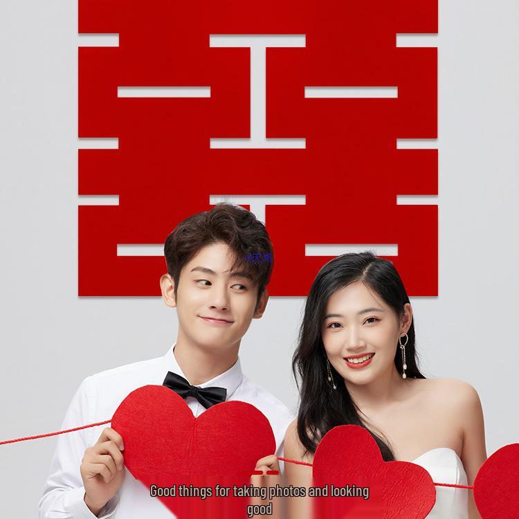 Double Happiness Wedding Room Decoration Sticker