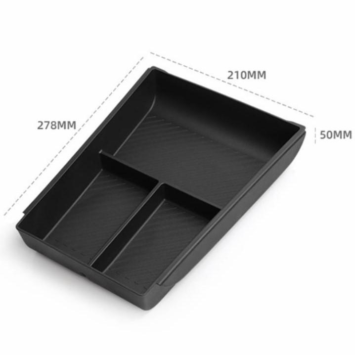 Für Lynk & für Co 08 für EMP 2026 Mittelkonsolen-Aufbewahrungsbox Organizer mit unterteilten Fächern und wasserdichtem TPE-Material