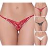 Sexy Dessous Damen Höschen Spitze Pailletten Stickerei Geöffneter Gabelung Slips Tanga Transparent T Hosen Unterwäsche Damen Pantys