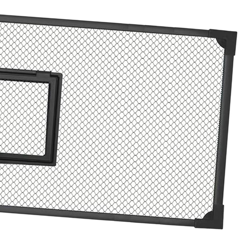 Black Mesh Aquarium Screen Net Easy Install Fish Tank Cover Anti Jumping Lid for Aquatic Pet Safety