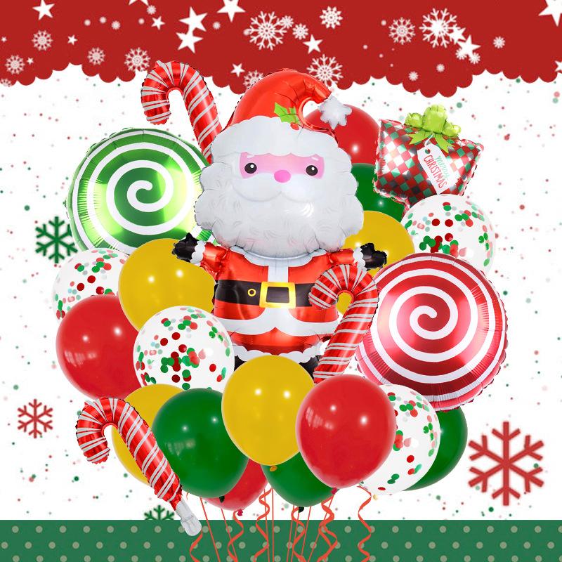 Christmas Balloons Santa Claus Snowman Happy New Year Christmas Party Decorations Globo Kids Gifts Toys Xmas Birthday Party Decorations