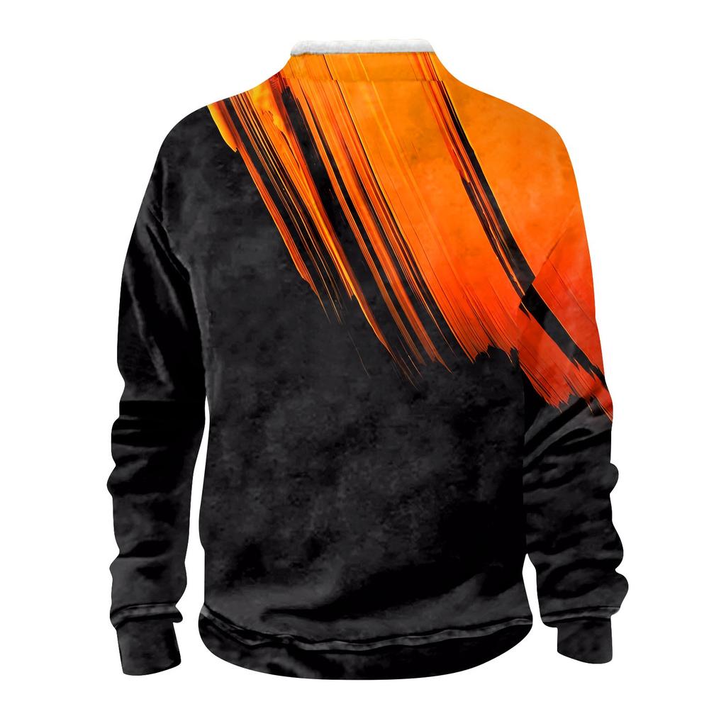 Spring And Autumn Men's Standing Collar Sweatshirt Is Outdoor Casual Sweaters Tops
