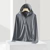 Summer new ice silk sunscreen clothing women's removable large brim UV protection fishing clothing men's sunscreen clothing