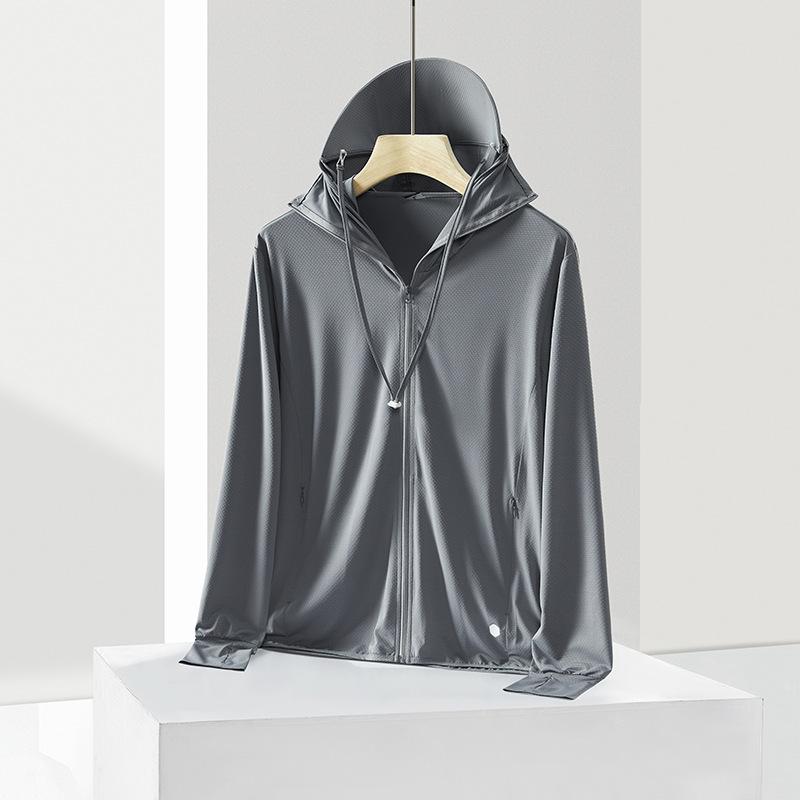 Summer new ice silk sunscreen clothing women's removable large brim UV protection fishing clothing men's sunscreen clothing