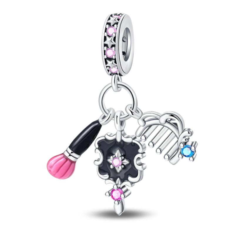 Copper Metal Princess Powder Series Elegant Exquisite Daily Bow Sweet Charm Bead Components Bead Components Compatible With Pan Authentic Original