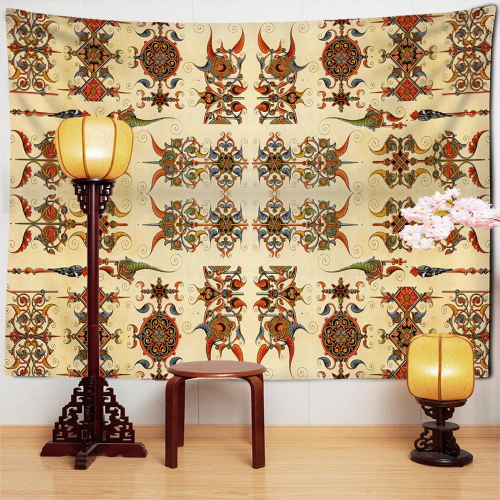 Kids European Palace Mural Tapestry Wall Hanging Psychedelic Tapez Hippie Aesthetics Room Bedroom Decor