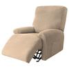 Recliner Sofa Cover Lazy Chair Solid Color Cushion Cover Sofa Cover 1/2/3/4 Seat Waterproof Leaf Texture Sofa