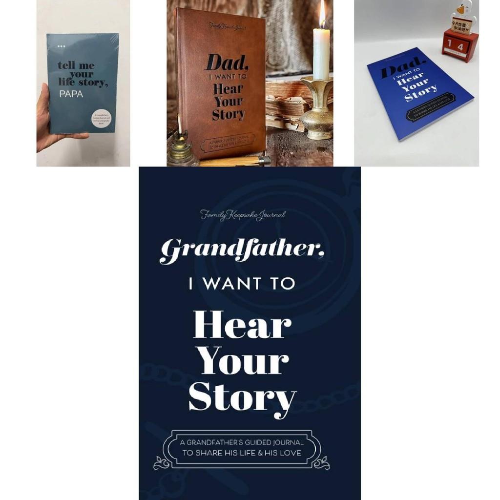Classic Heirloom Edition Dad I Want To Hear Your Story A5 Journal With Luxurious Cover