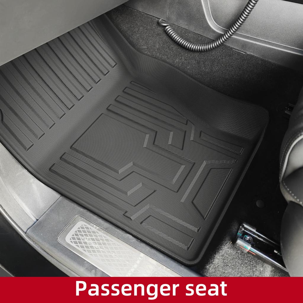 LUCKEASY Right Drive for GWM Tank 500 2024-2025 Hybrid HEV Hi4-T 7 Seater TPE Car Floor Mats Trunk Liner Cargo Accessories Black