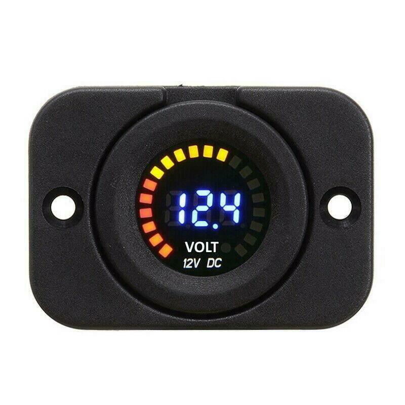 Waterproof 12V LED Car Van Boat Marine Voltmeter Voltage Meter Battery Gauge