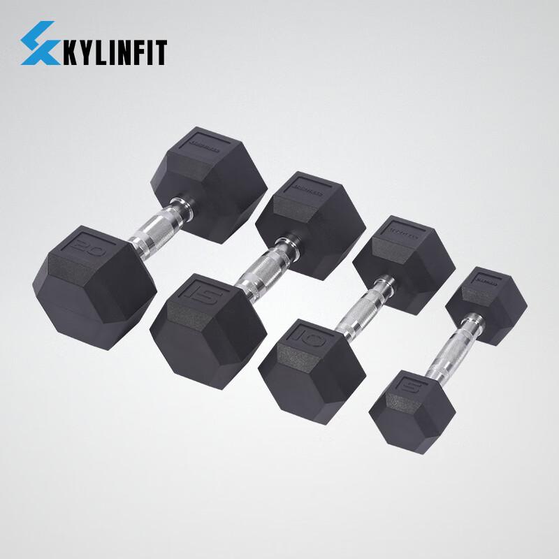 Qijun Hexagonal PU Anti-Roll Dumbbell