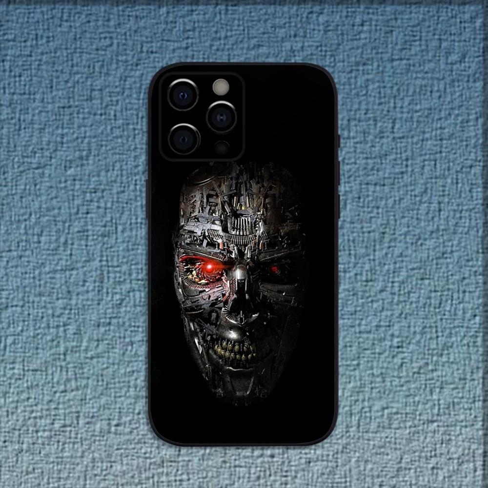 Movie The T-Terminator-s Phone Case For iPhone 16,15,14,13,12,11,Pro,X,XS,Max,XR,Plus,Mini Soft Black Cover
