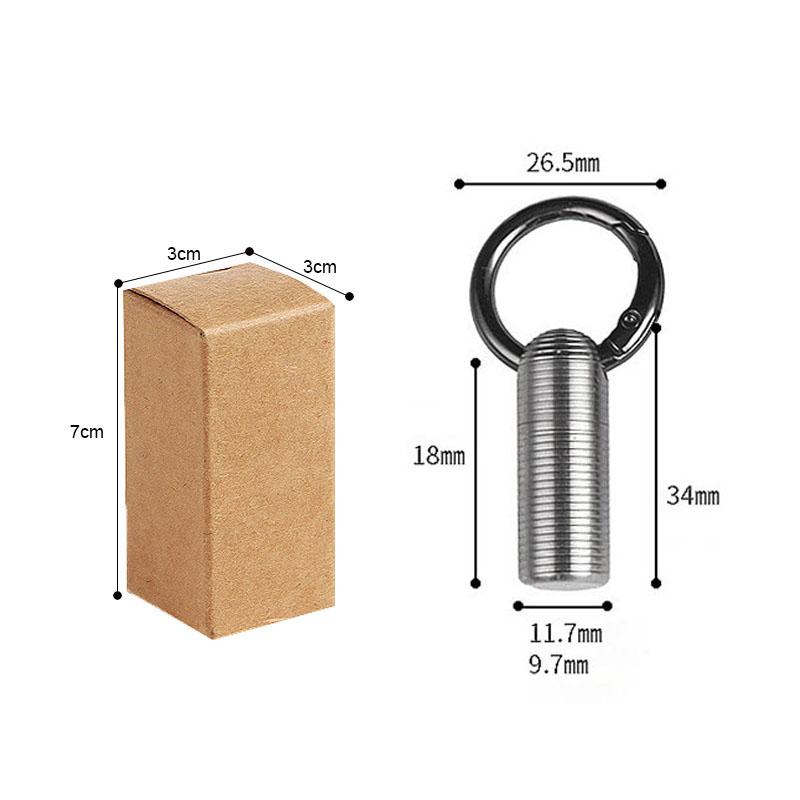 Waterproof Capsule Travel EDC with Necklace Portable Titanium Alloy Mini Medicine Seal Bottle Outdoor Survival Pocket Pill Box
