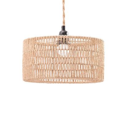 Paper Rope Lampshade Chandelier Shade Bulb Guard Woven Pendant Lampshade For Restaurant Teahouse Living Room