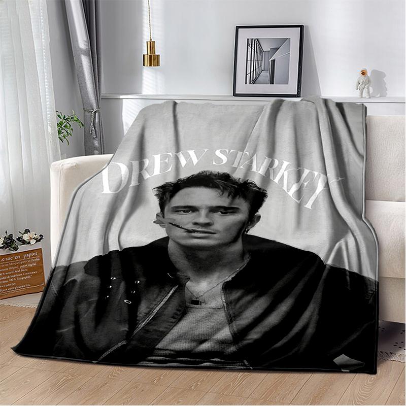 Coperta morbida in peluche 3D Drew Starkey Rafe Cameron, Coperta in flanella per Soggiorno Camera da letto Letto Divano Coperta da picnic Regalo