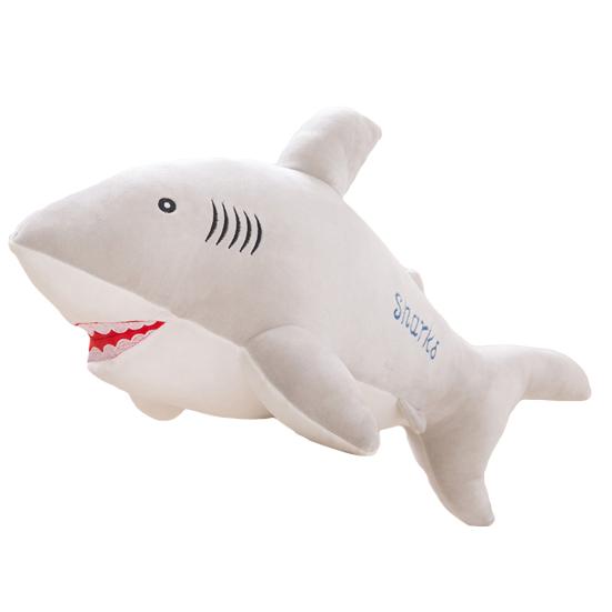 40/50cm Cute Simulated Shark Fish Plush Toy Soft Stuffed Doll Pillow Cushion