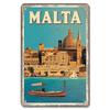 Famous City Landscape Posters Vintage Metal Signs Budapest Malta Sydney Tin Plate Retro Home Wall Art Decor Room Decoration