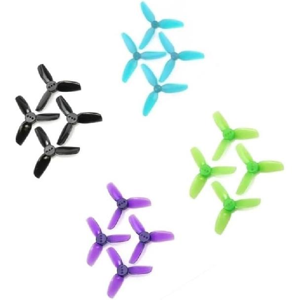 12 Pairs 24 Pieces For HQ 2525 T2.5X2.5X3 2 Inch 3 Impeller Propellers For Brushless FPV Rc Racing(Blue)