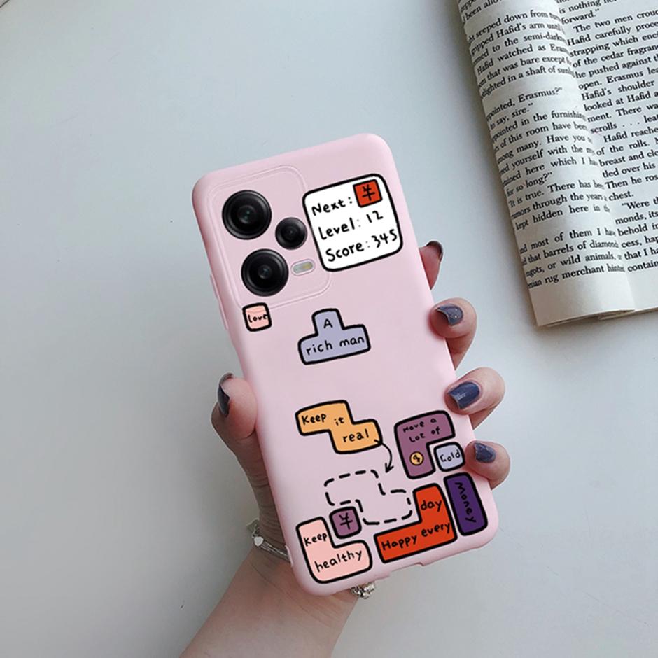 For Redmi Note 12 Pro Plus Case Cover TPU Silicone Shell for Xiaomi Redmi Note12 Pro 5G Phone Case Note 12Pro Plus Cartoon Funda